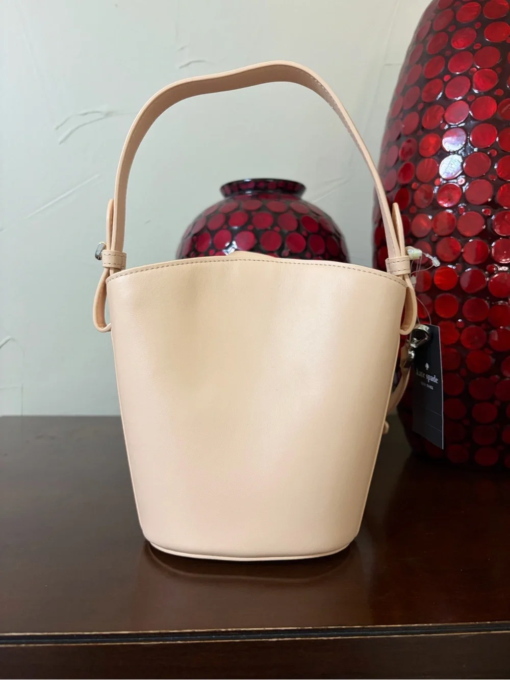 kate spade Flora Bucket Bag in Crisp Peach NWT MSRP $449